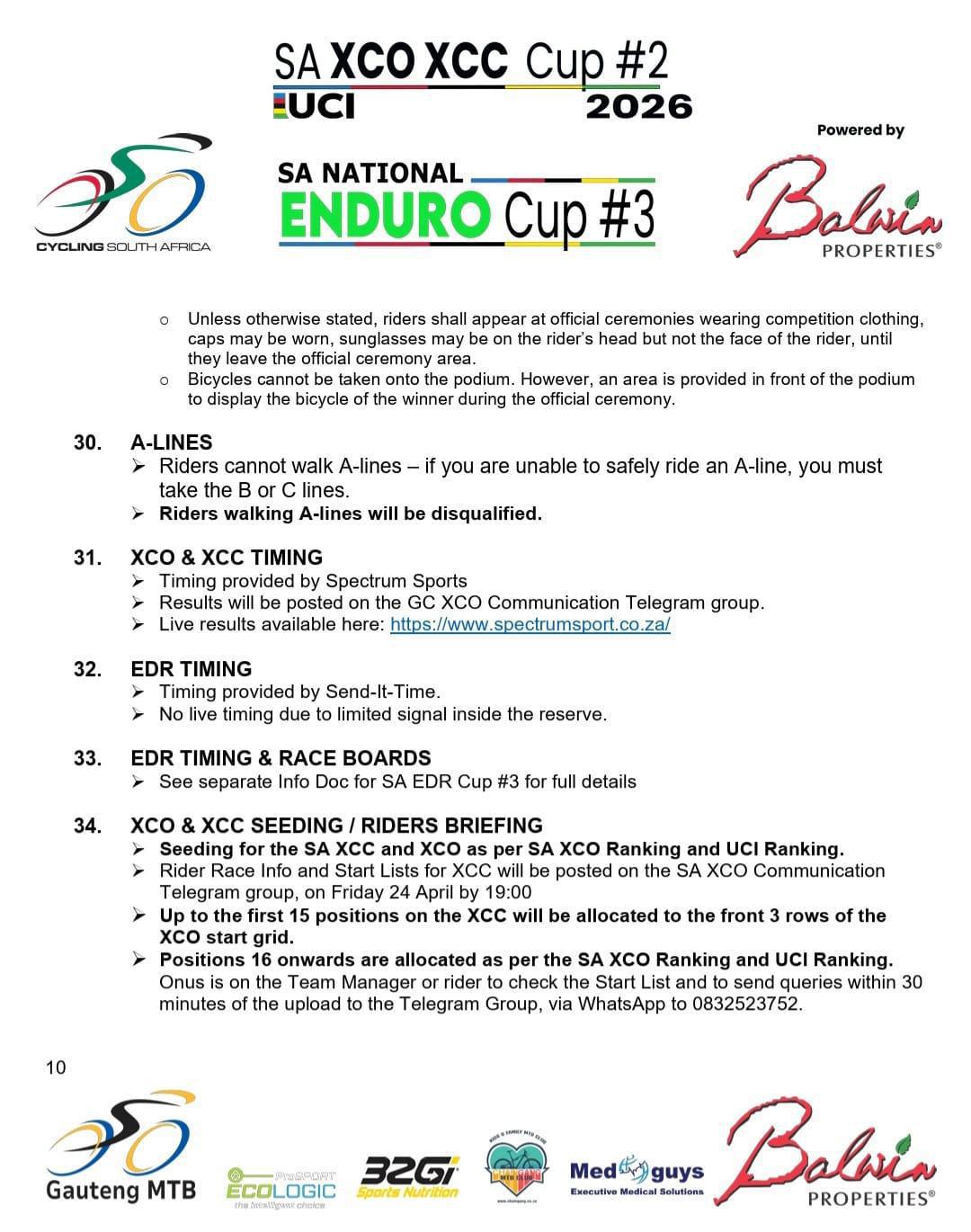 SA National XCC/XCO Cup Series #2 