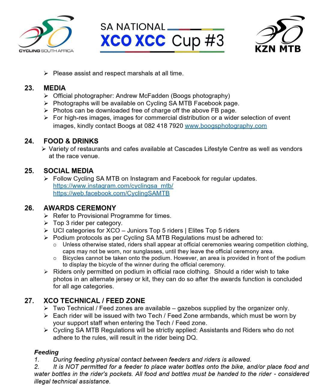 SA National XCC/XCO #3 & Junior World Series SA National XCC/XCO #3 & Junior World Series