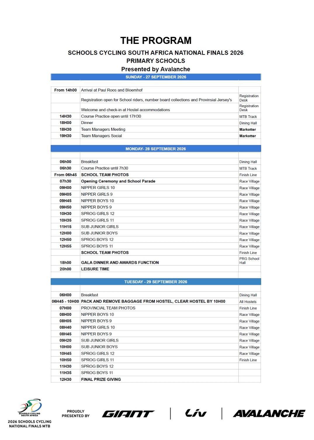 Primary School National Finals 