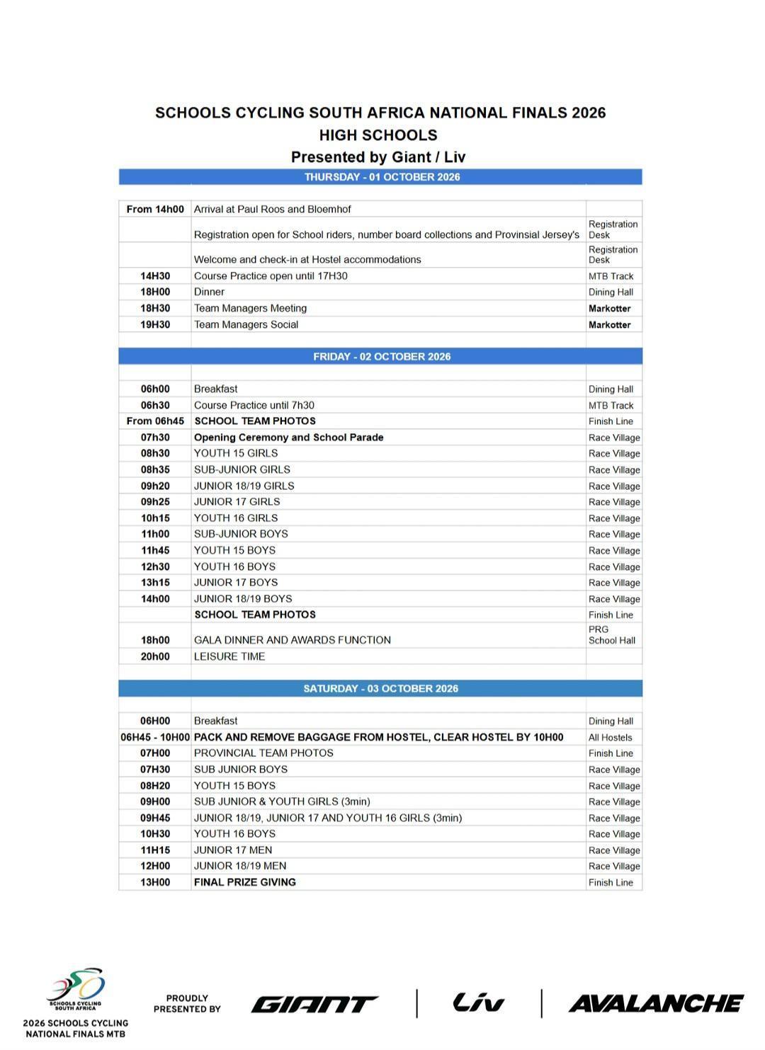 Primary School National Finals 