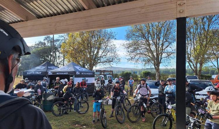 Race briefing at SAPPI Karkloof KZN Gravity Enduro 2024