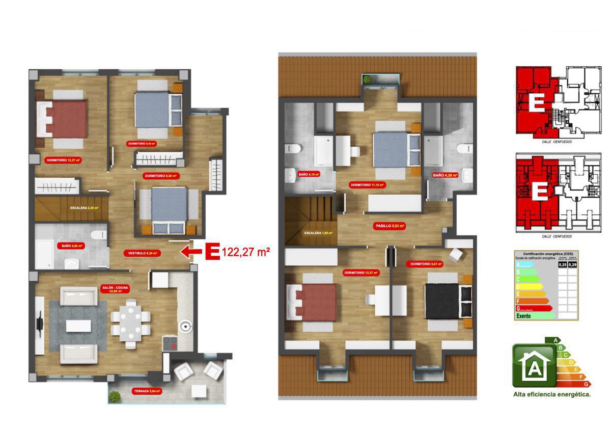Vivienda Tipo E 4º Dúplex
