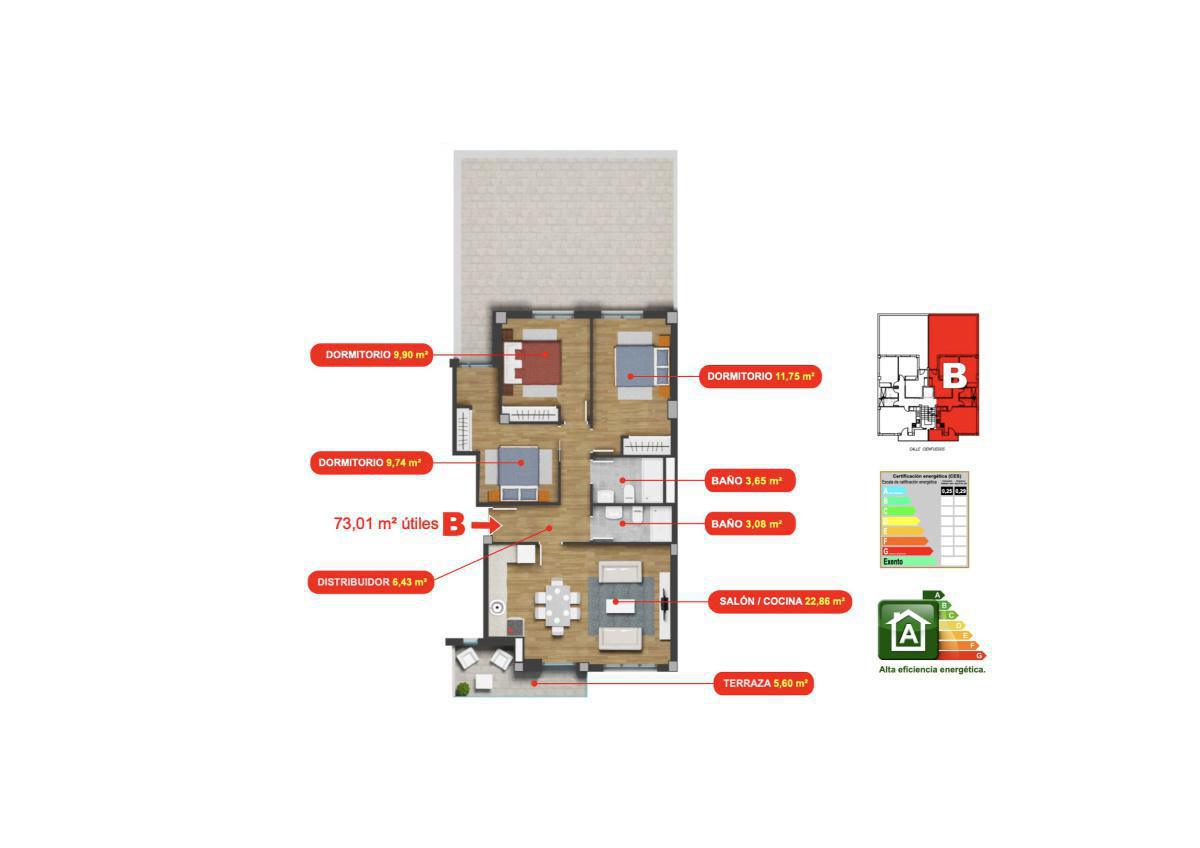 Vivienda Tipo B 1º