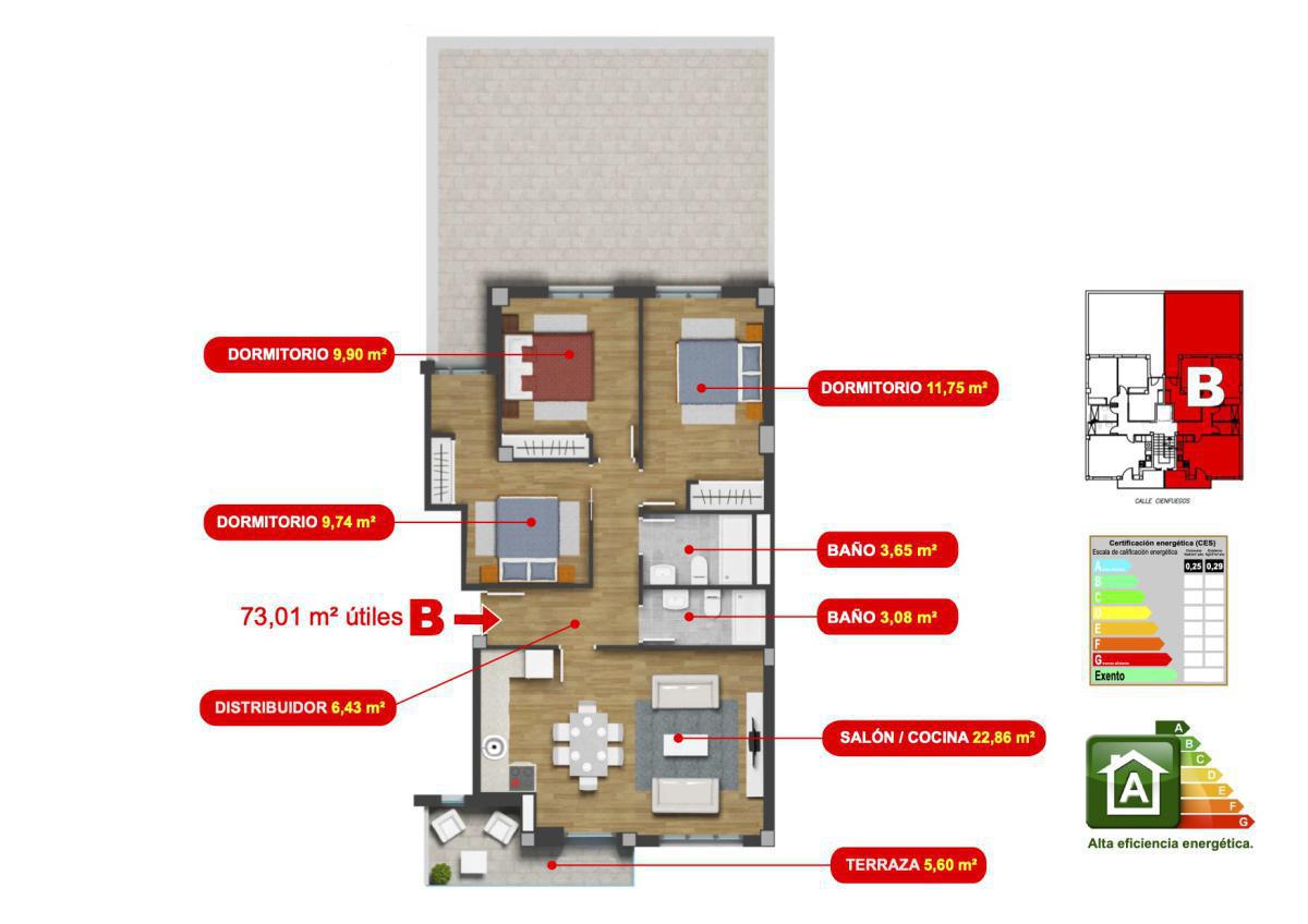 Vivienda Tipo B 1º