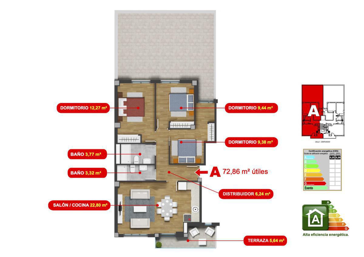 Vivienda Tipo A 1º