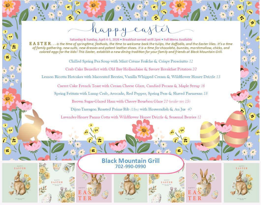 Easter Menu Easter Menu