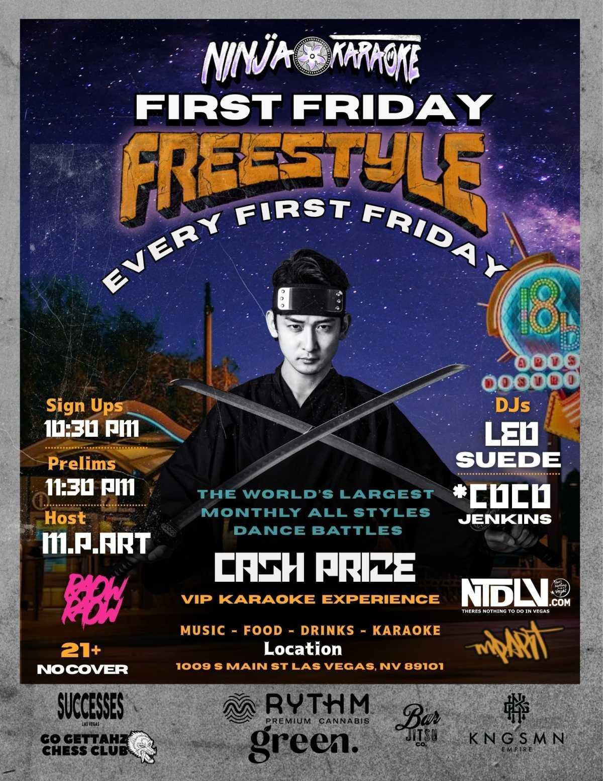 Ninja Karaoke First Friday Freestyle