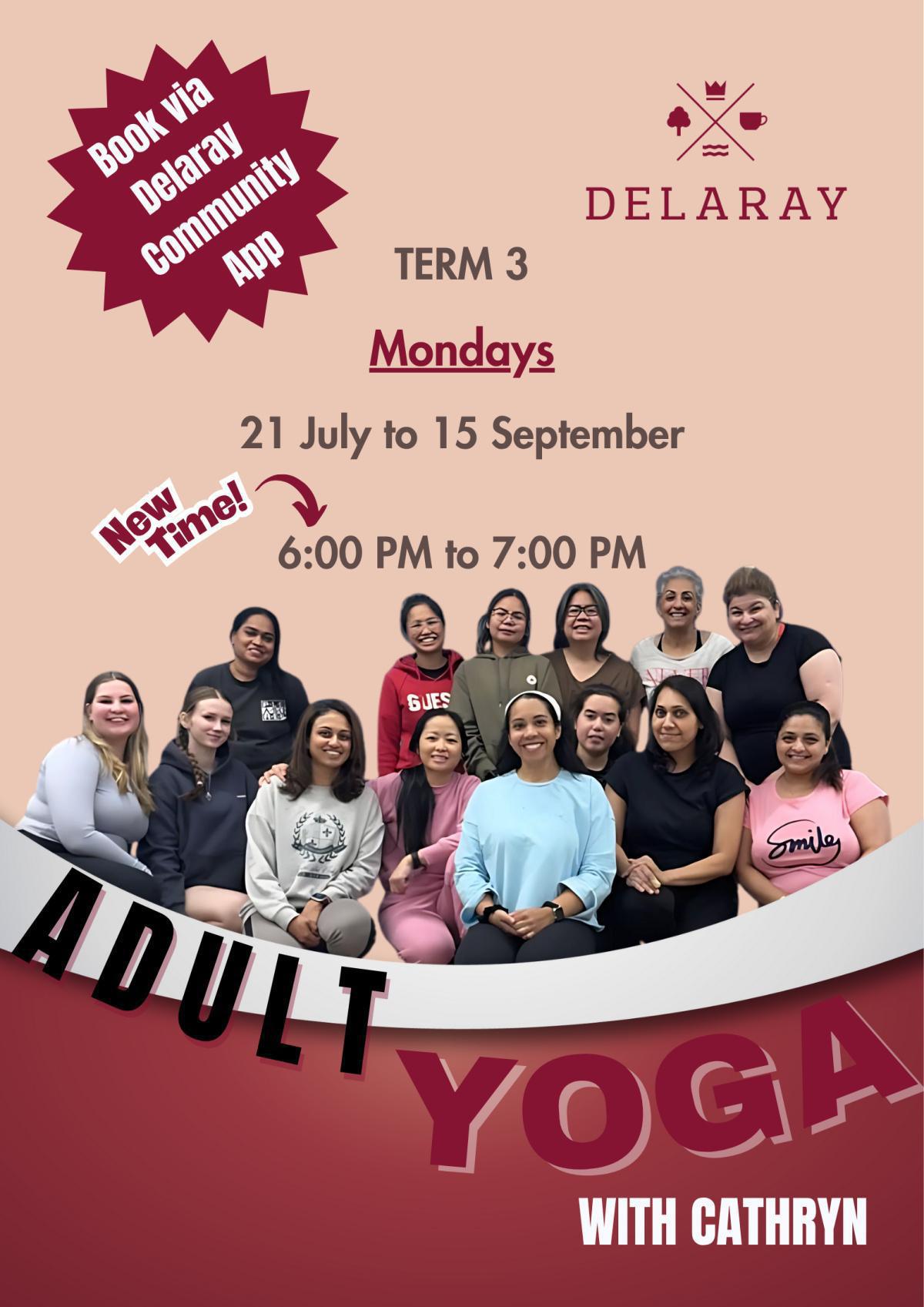 YOGA is back - WITH NEW TIMES!