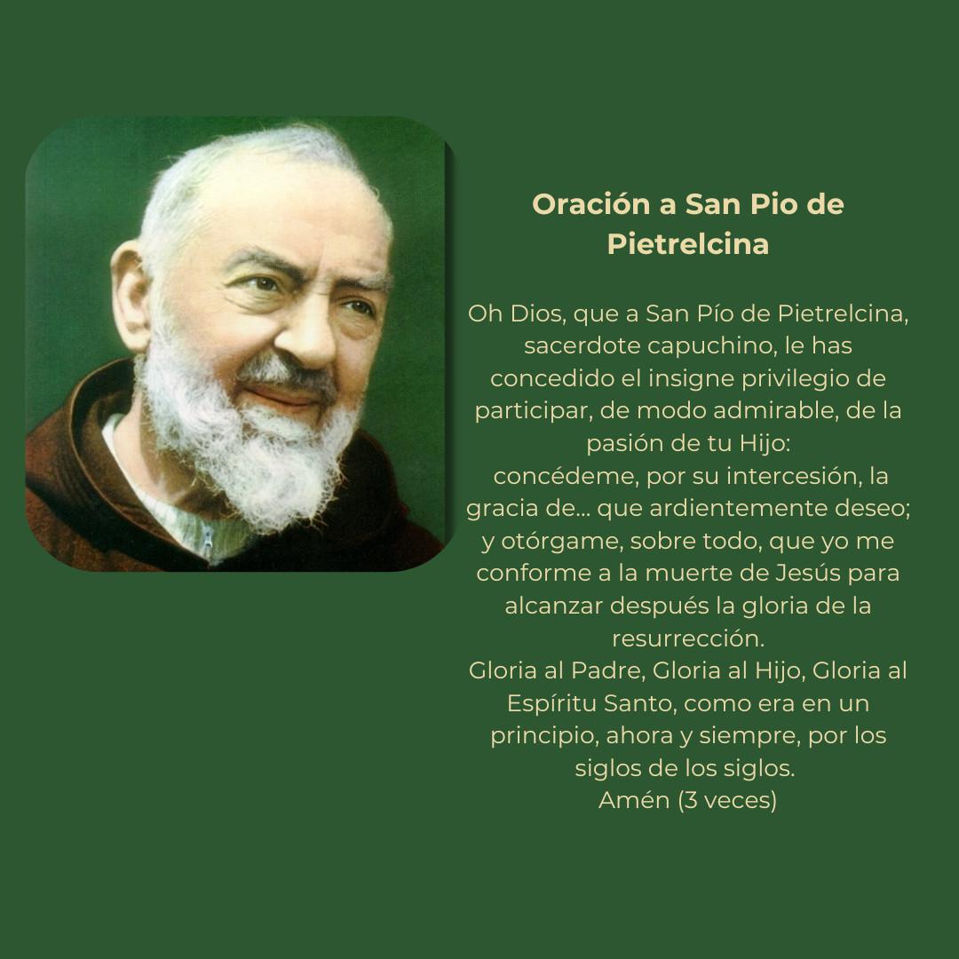 Oración San Pío de Pietrelcina