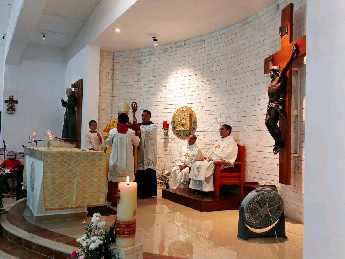 San Pío de Pietrelchina en la Zona Continental de Isla Mujeres.