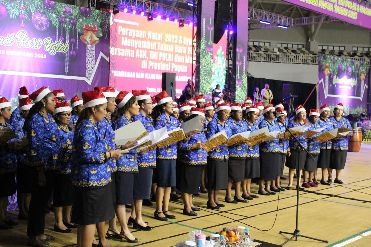 Kepala Biro Umum Provinsi Papua Hadiri Perayaan Natal 2023 & Syukuran Tahun baru 2024