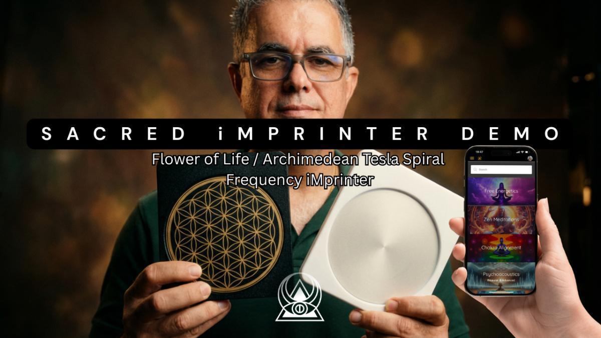 Flower of Life Tesla Spiral Frequency Imprinter Demo | Imprinting Frequencies Into Organic Matter