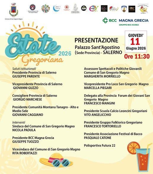 Conferenza stampa di presentazione del calendario estivo "Estate Gregoriana" (inizio ore 11.30)