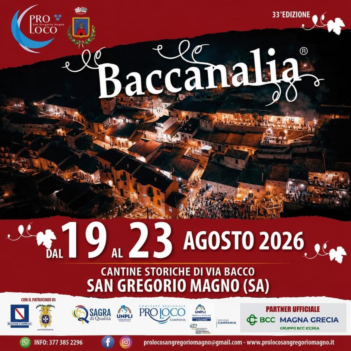 Baccanalia 33^ Edizione