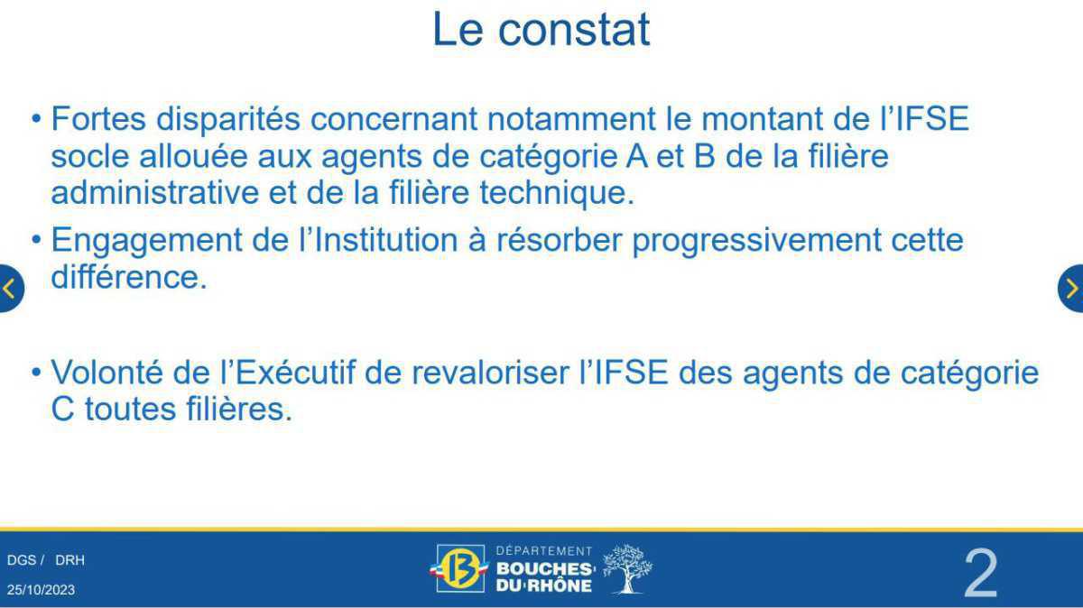 Retour sur la rencontre du 25 octobre 2023 / Revalorisation de l'IFSE