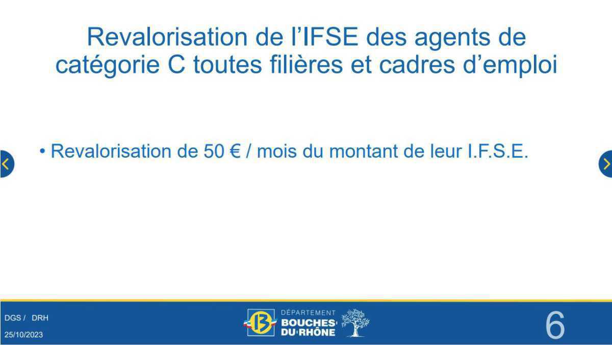 Retour sur la rencontre du 25 octobre 2023 / Revalorisation de l'IFSE