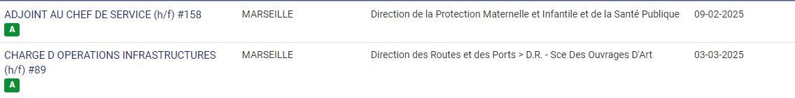 LES POSTES A POURVOIR EN INTERNE AU CD13 / CATEGORIES C, B ET A / LISTES ACTUALISEES AU 3 FEVRIER 2025