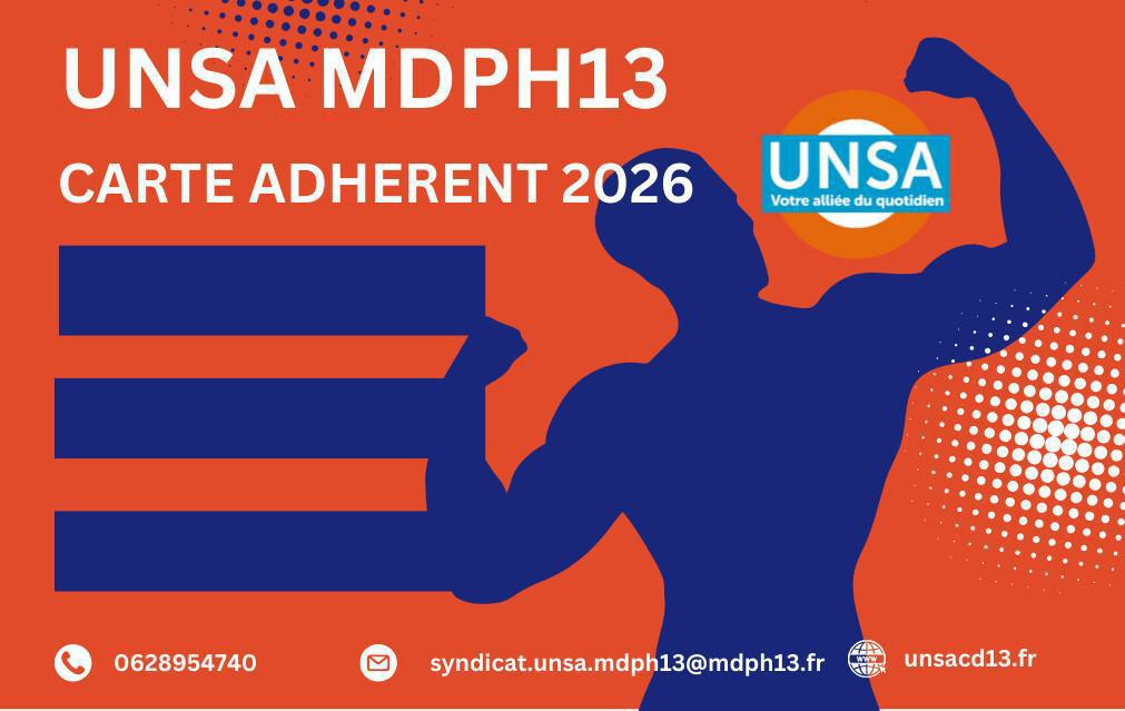 ADHESION 2026 UNSA MDPH13
