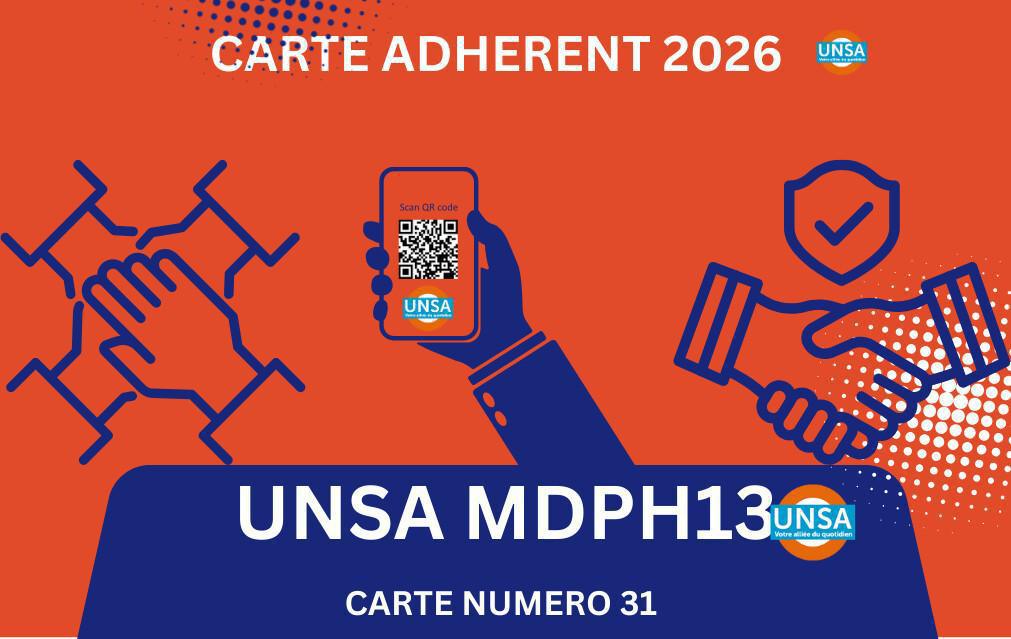ADHESION 2026 UNSA MDPH13