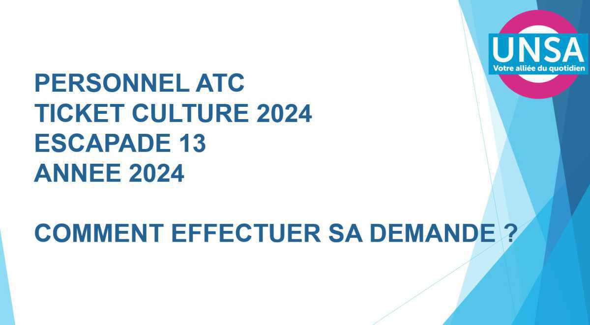 INCRIPTIONS TICKET CULTURE (VALEUR DE 150 EUROS) / FORMULAIRE 2024 ADHESION ESCAPADE 13 POUR LES ATC INCRIPTIONS TICKET CULTURE (VALEUR DE 150 EUROS) / FORMULAIRE 2024 ADHESION ESCAPADE 13 POUR LES ATC