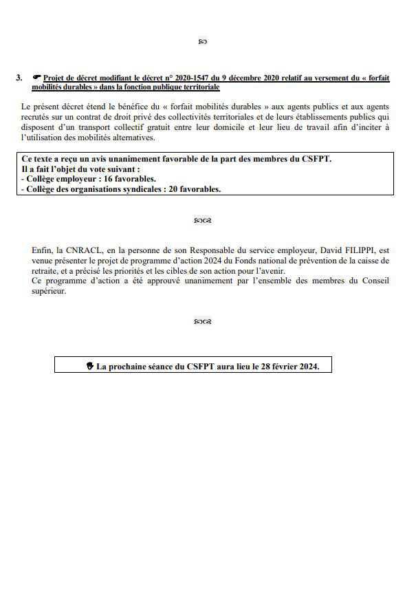 CSFPT DU 24 JANVIER 2024 CSFPT DU 24 JANVIER 2024