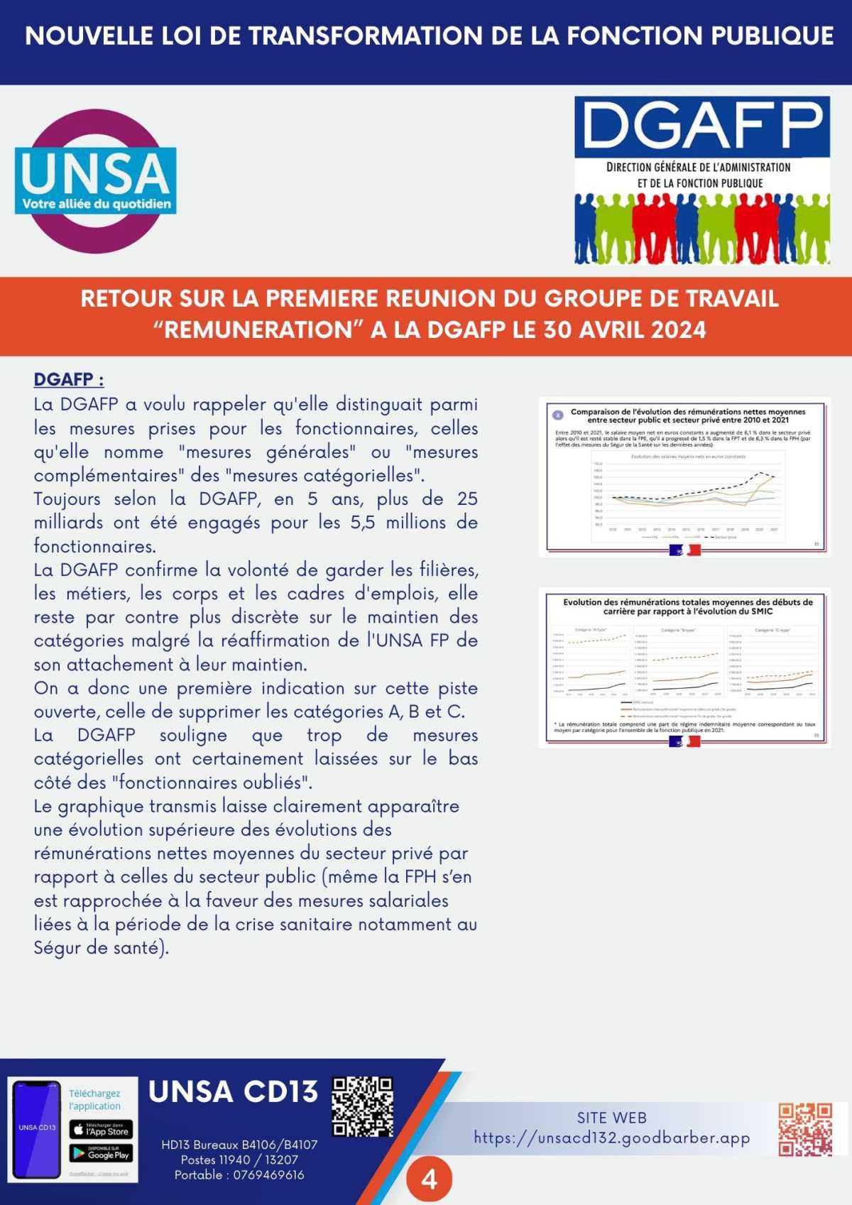 NOUVELLE LOI DE TRANSFORMATION DE LA FONCTION PUBLIQUE / RETOUR SUR LA PREMIERE REUNION DU GT "REMUNERATIONS"