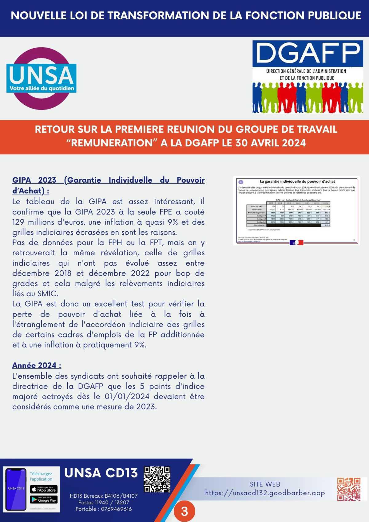 NOUVELLE LOI DE TRANSFORMATION DE LA FONCTION PUBLIQUE / RETOUR SUR LA PREMIERE REUNION DU GT "REMUNERATIONS"