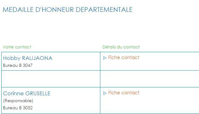 Médailles d'honneur / AGENTS CD13 / 20 ans 30 ans et 35 ans