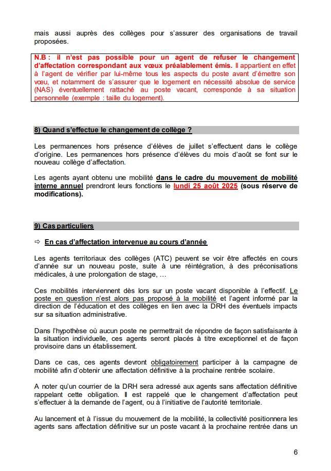 GUIDE D'ORGANISATION DU MOUVEMENT DE MOBILITE INTERNE ANNUEL DES AGENTS TERRITORIAUX DES COLLEGES DES BOUCHES-DU-RHONE POUR L’ANNEE SCOLAIRE 2025-2026