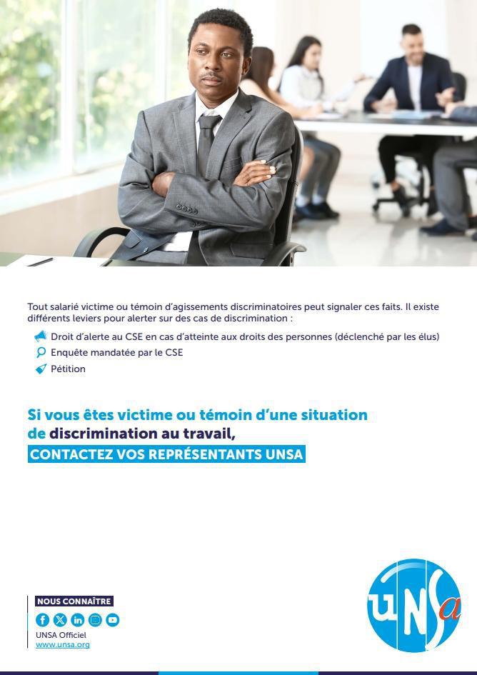 LUTTER CONTRE LES DISCRIMINATIONS AU TRAVAIL "Le guide pratique de l’UNSA"