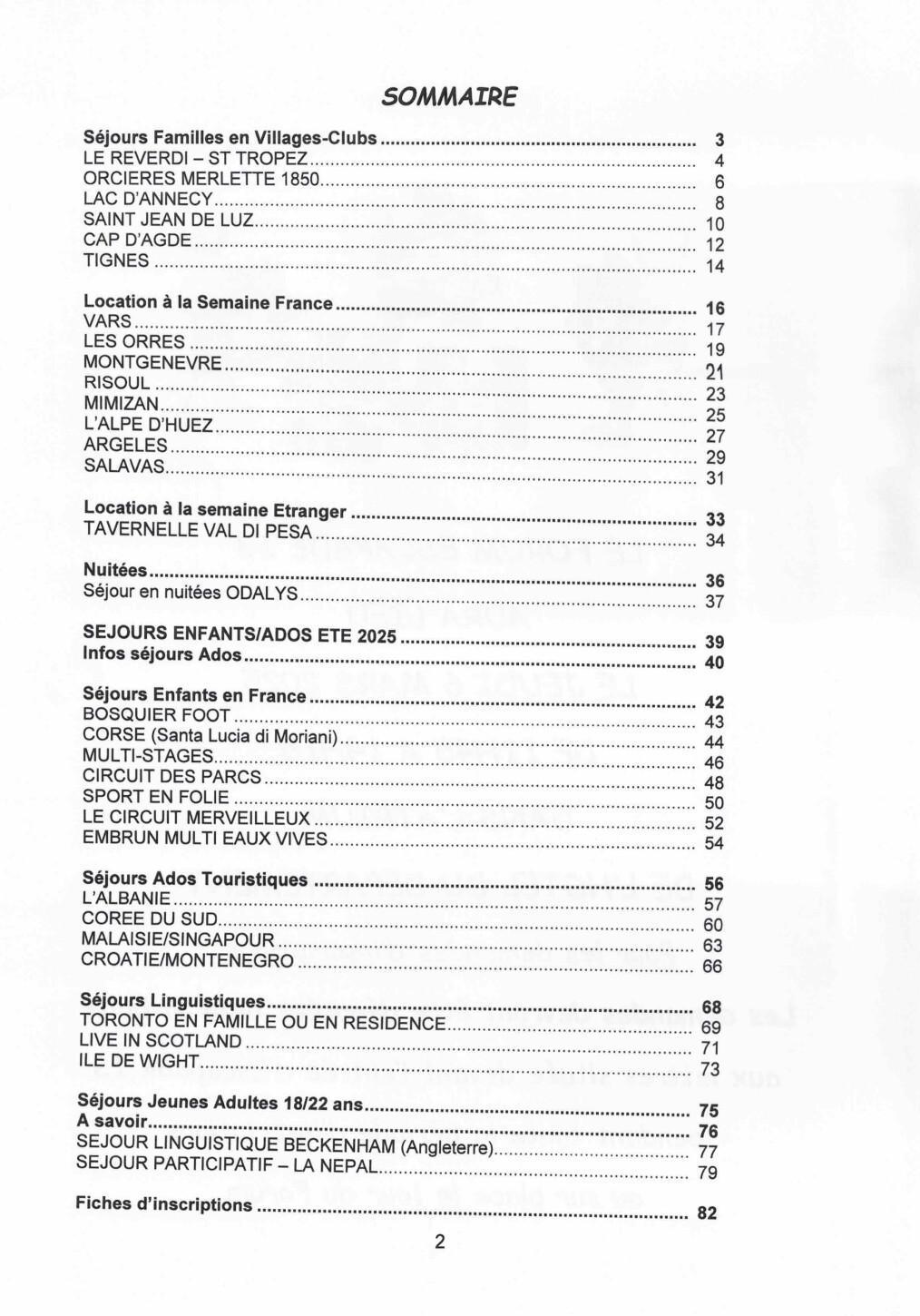 CATALOGUE ESCAPADE 13 ETE 2025
