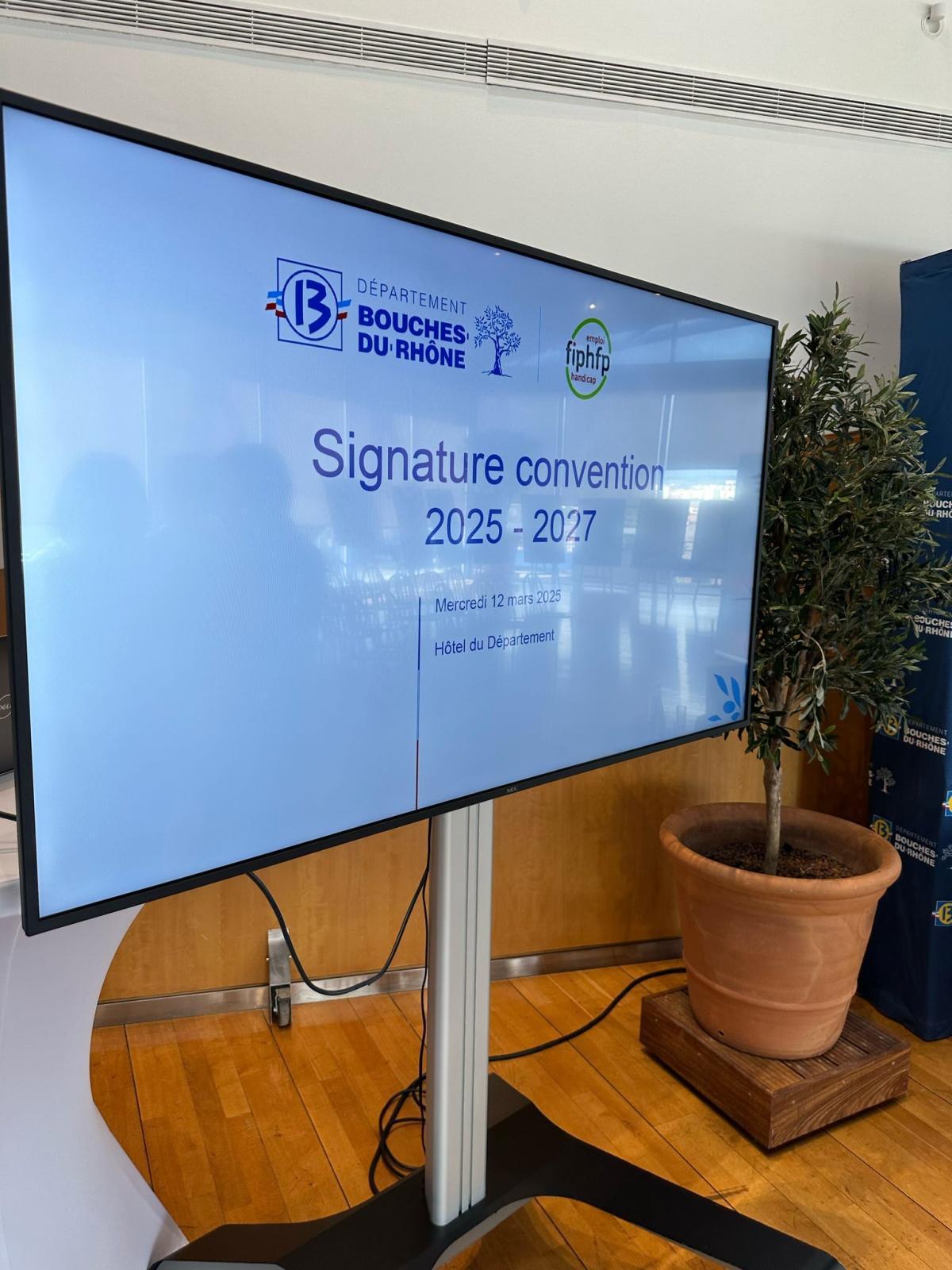 Mercredi 11 mars 2025 / Signature convention FIPHFP-CD13 / 2025-2027