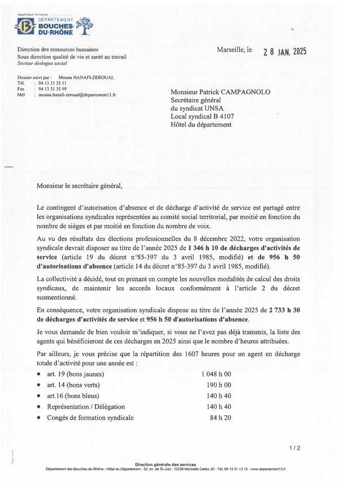 Réponse à UNSA - missions des agents d'accueil dans les collèges