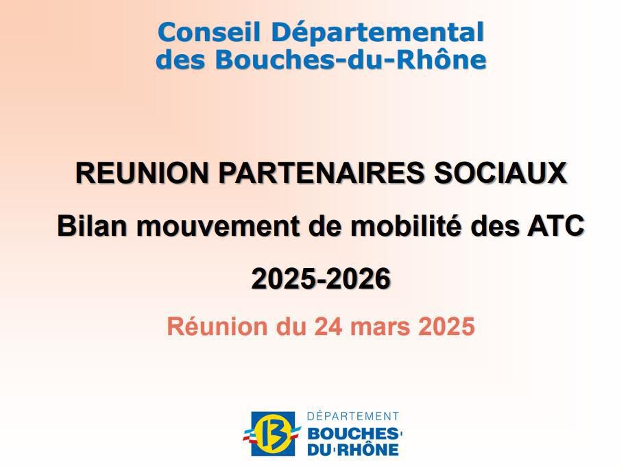 Résultats mouvement de mobilité des ATC 2025 / DEC / CD13 Résultats mouvement de mobilité des ATC 2025 / DEC / CD13