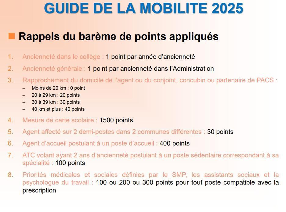 Résultats mouvement de mobilité des ATC 2025 / DEC / CD13