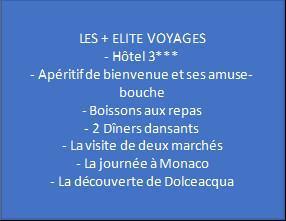 Proposition de petit séjour sur la Riviera italienne / ESCAPADE 13