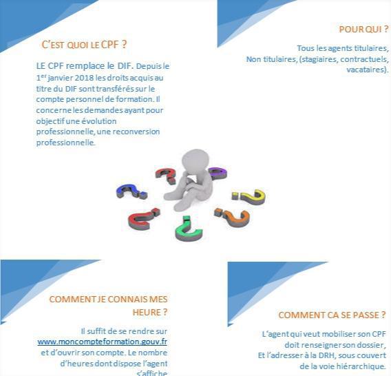 COMPTE PERSONNEL DE FORMATION COMPTE PERSONNEL DE FORMATION