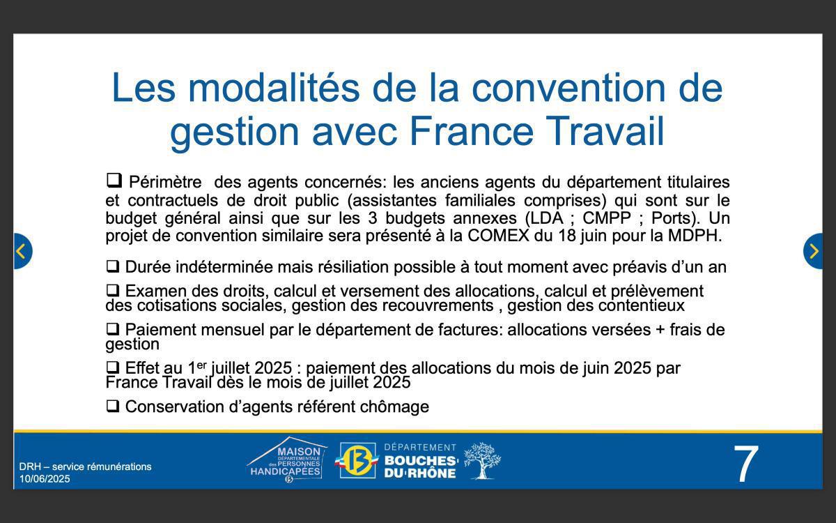 Retour sur la Présentation de la convention France Travail / CD13 Retour sur la Présentation de la convention France Travail / CD13