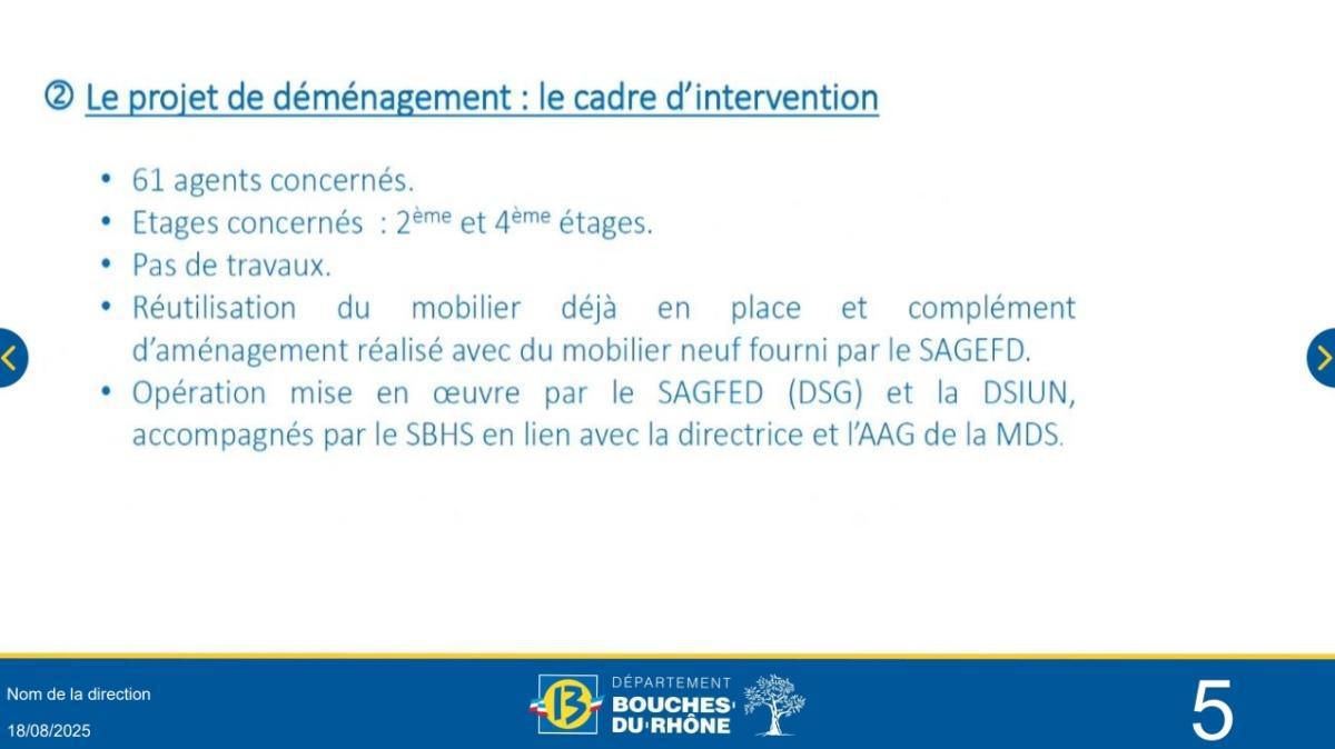 Retour sur la Délégation F3SCT - MDST Les Flamants dans le cadre des travaux de réaménagement in situ Retour sur la Délégation F3SCT - MDST Les Flamants dans le cadre des travaux de réaménagement in situ