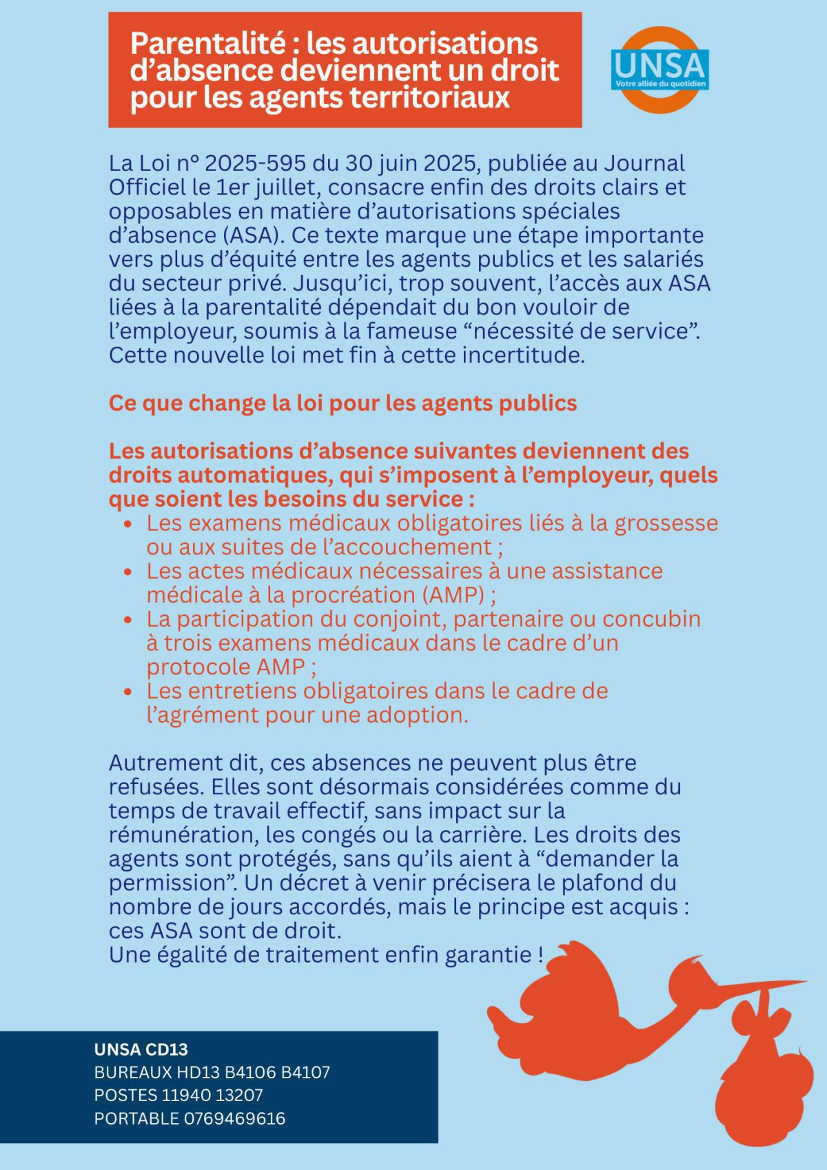 Parentalité : les autorisations d’absence deviennent un droit pour les agents territoriaux