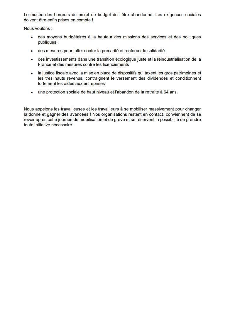 Les sacrifices pour le monde du travail, ça suffit ! Les sacrifices pour le monde du travail, ça suffit !
