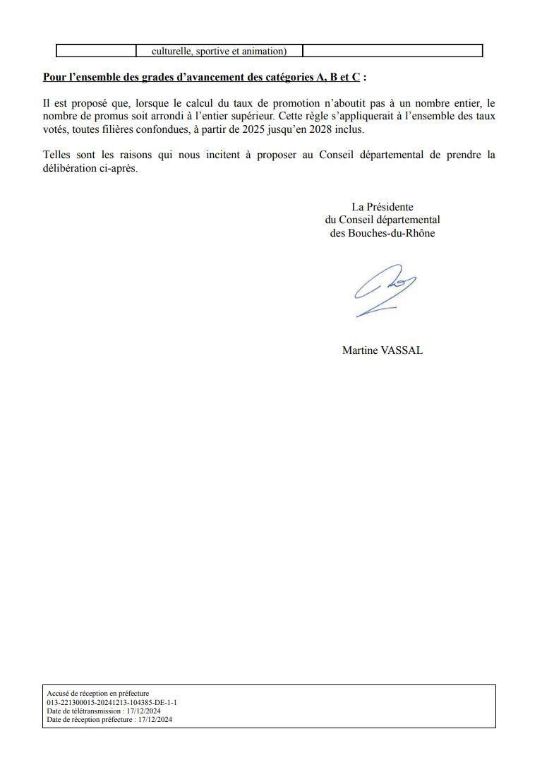 Détermination des taux de promotion des agents départementaux pour les années 2025, 2026, 2027 et 2028.