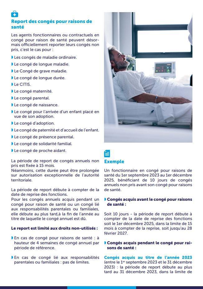 LE REPORT ET INDEMNISATION DES CONGÉS NON PRIS