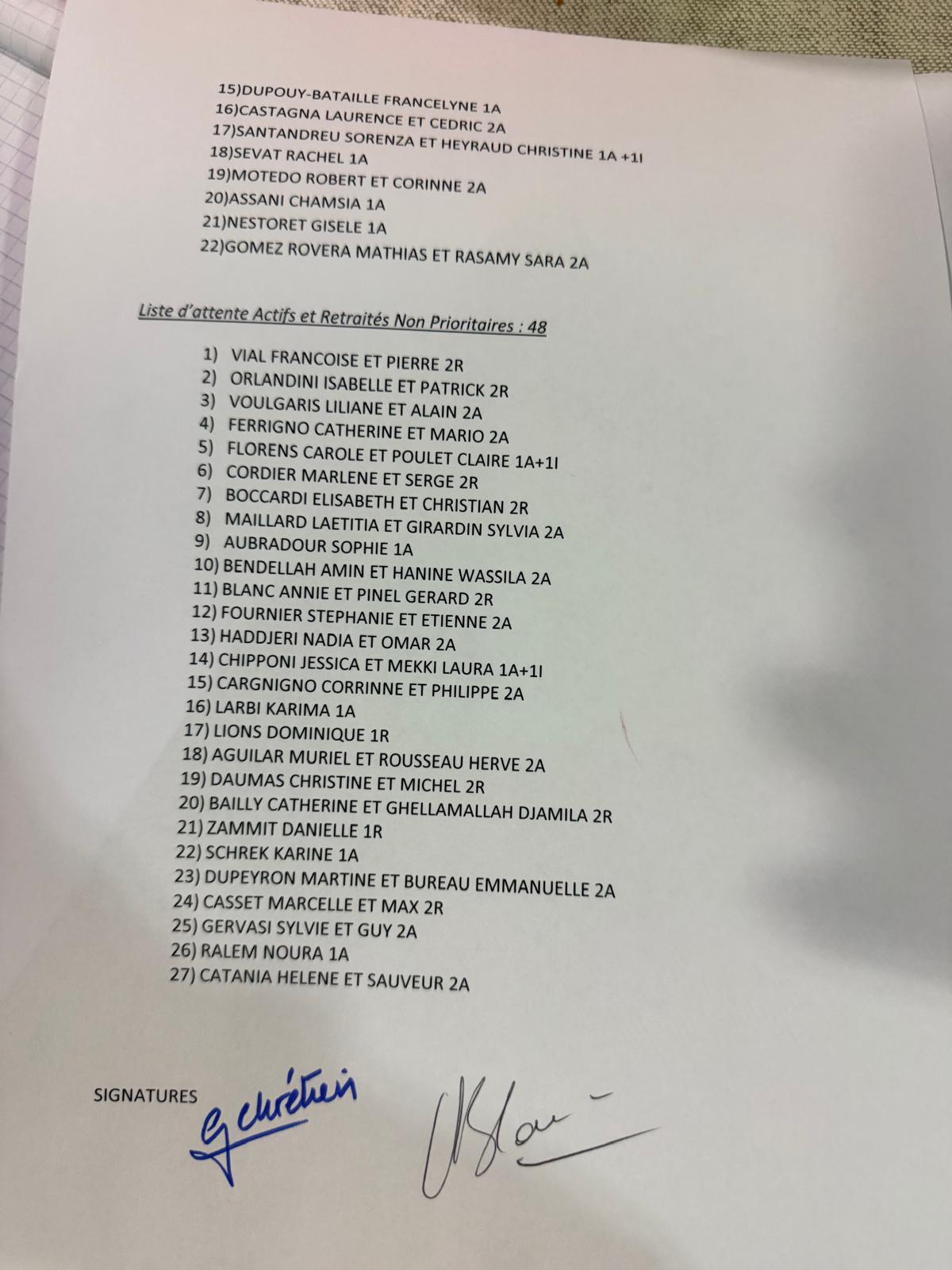 TIRAGES AU SORT ESCAPADE 13 / EN PRESENCE DES SYNDICATS / CD13