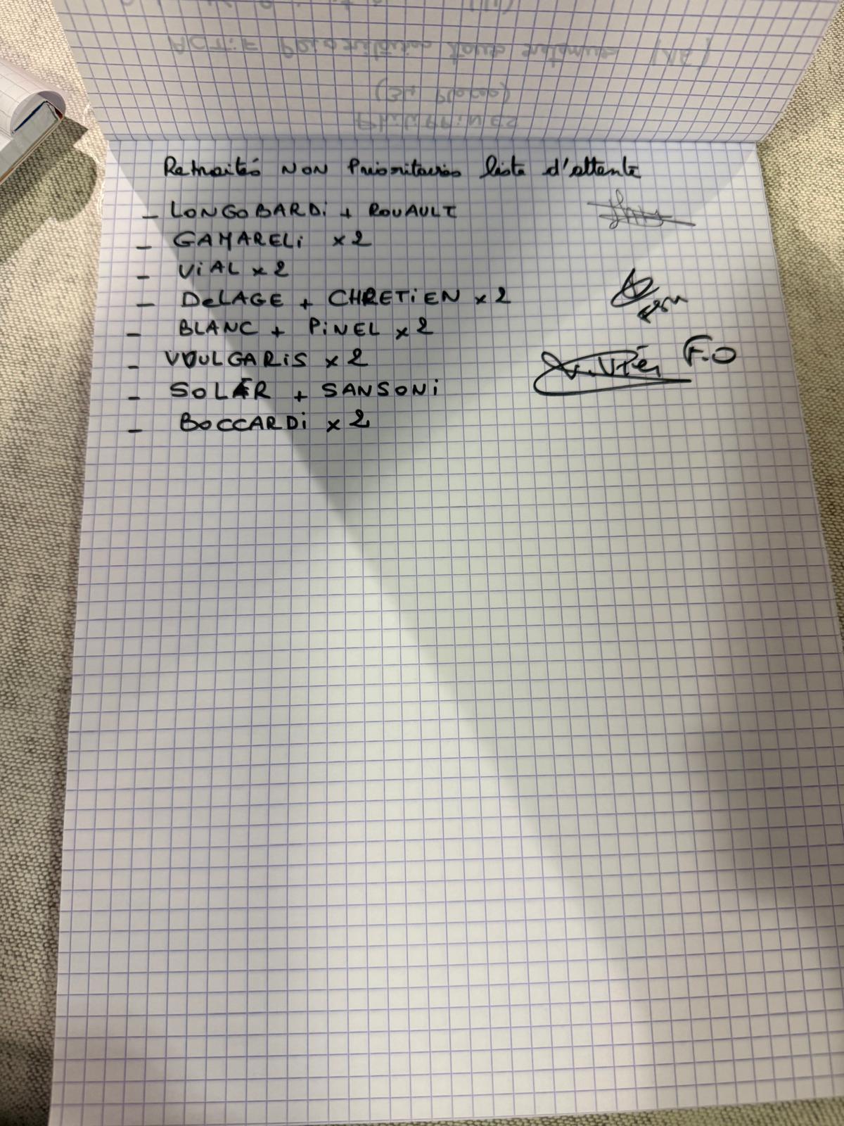 TIRAGES AU SORT ESCAPADE 13 / EN PRESENCE DES SYNDICATS / CD13