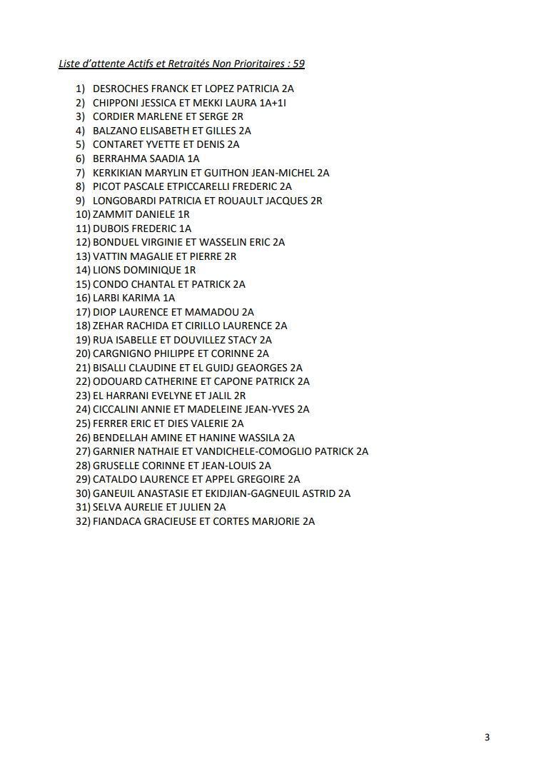 TIRAGES AU SORT ESCAPADE 13 / EN PRESENCE DES SYNDICATS / CD13