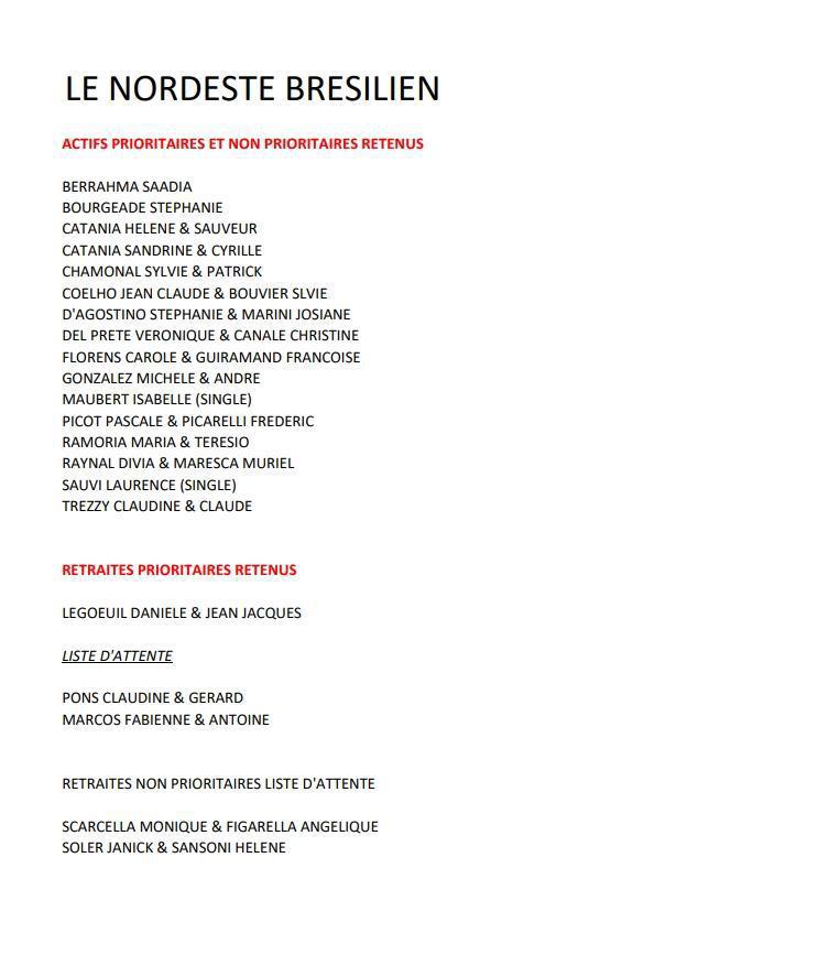 TIRAGES AU SORT ESCAPADE 13 / EN PRESENCE DES SYNDICATS / CD13