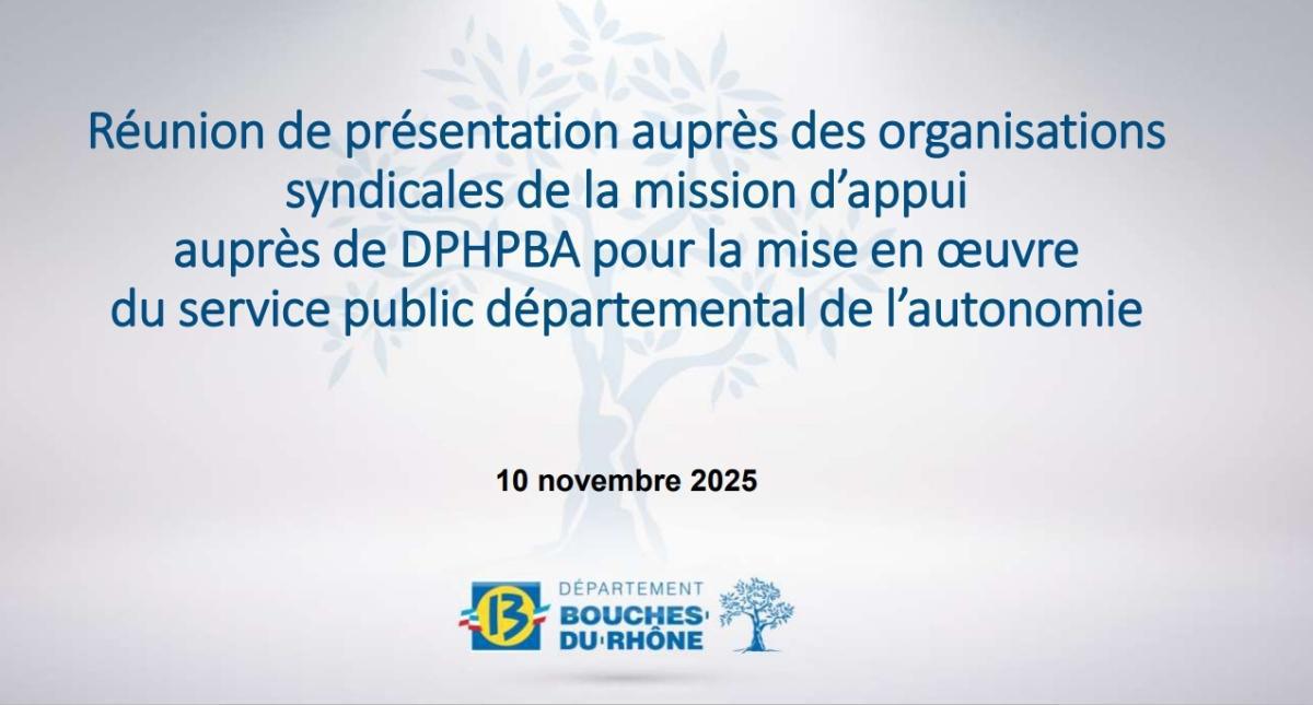 Retour sur la rencontre DRH / DGAS / Organisations syndicales - Mission d'appui auprès de la DPHPBA - 10/11/2025