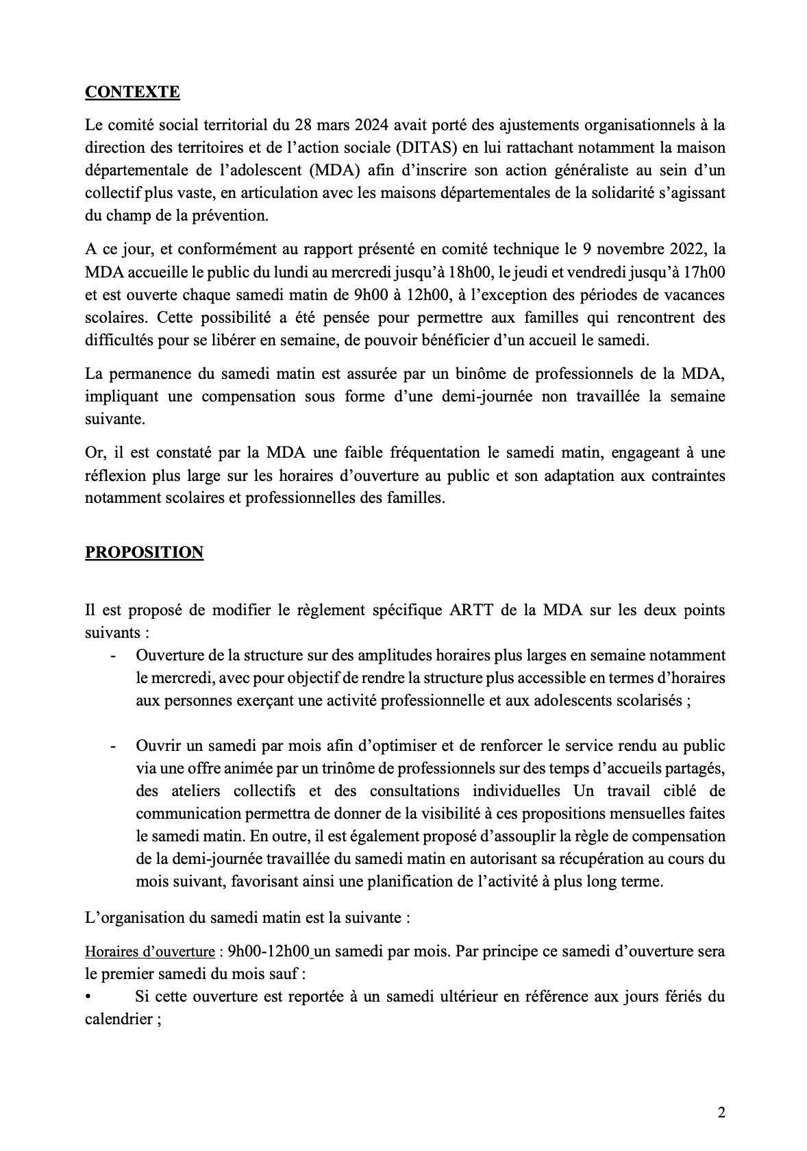COMITE DE SUIVI ARTT 18 N0VEMBRE 2025 / REGIME SPECIFIQUE MAISON DE L'ADOLESCENT