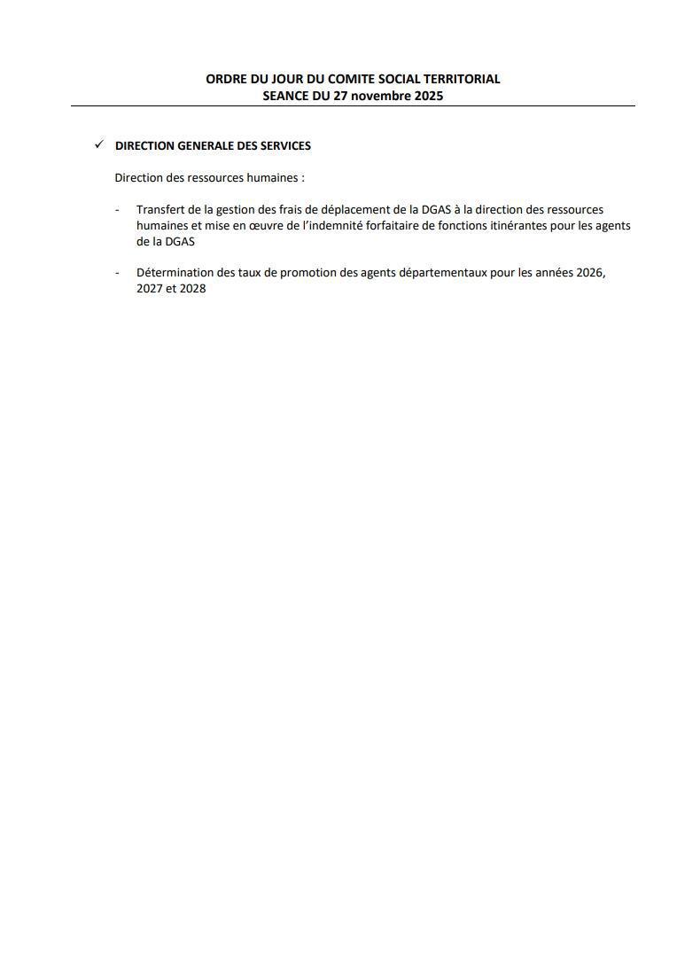 CST DU 26 NOVEMBRE 2025 / LES DOSSIERS PRESENTES / CD13 